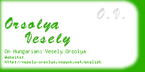 orsolya vesely business card